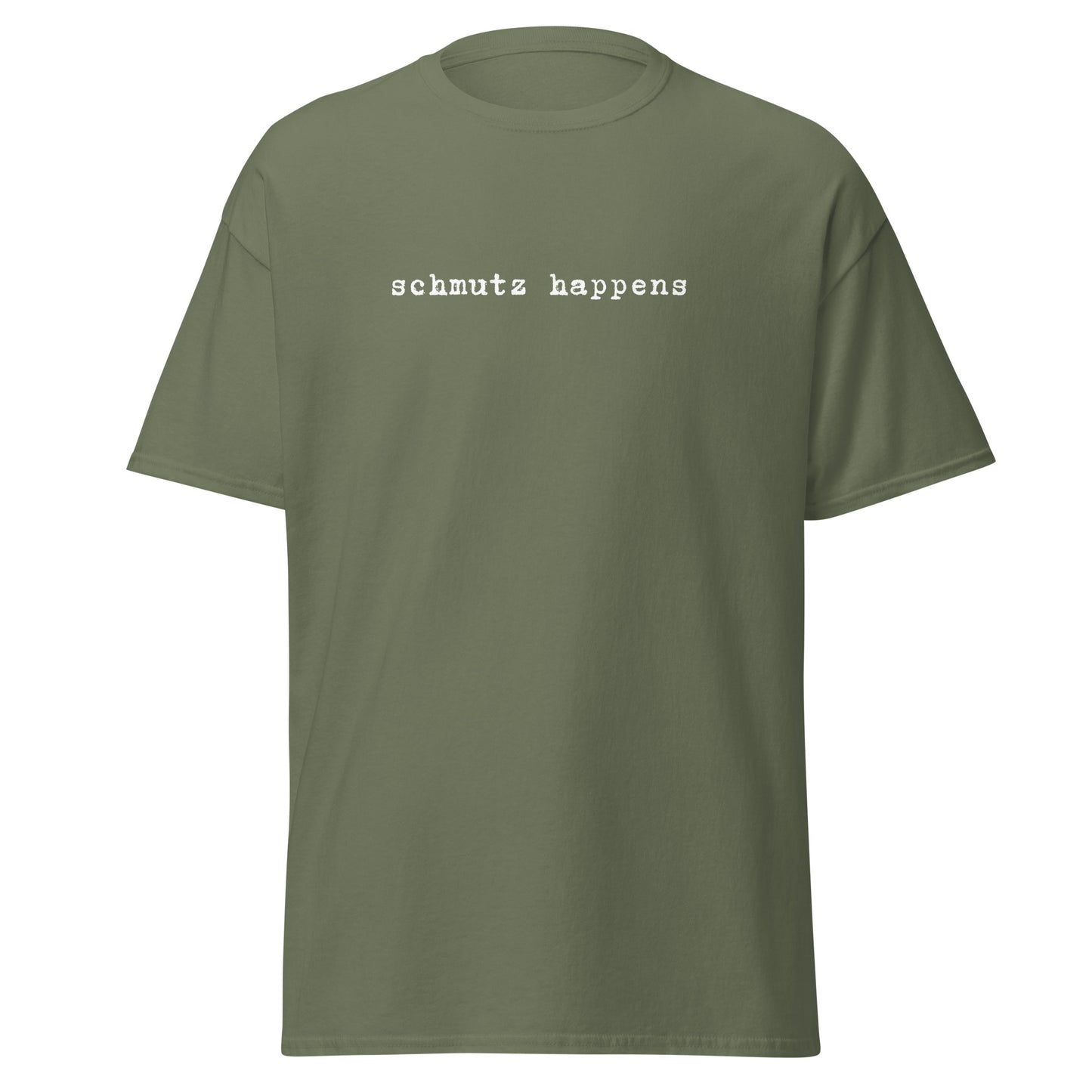 Klassisches Unisex T-Shirt Schmutz Happens, Jiddisch, lustige Sprüche, Jüdische Mode