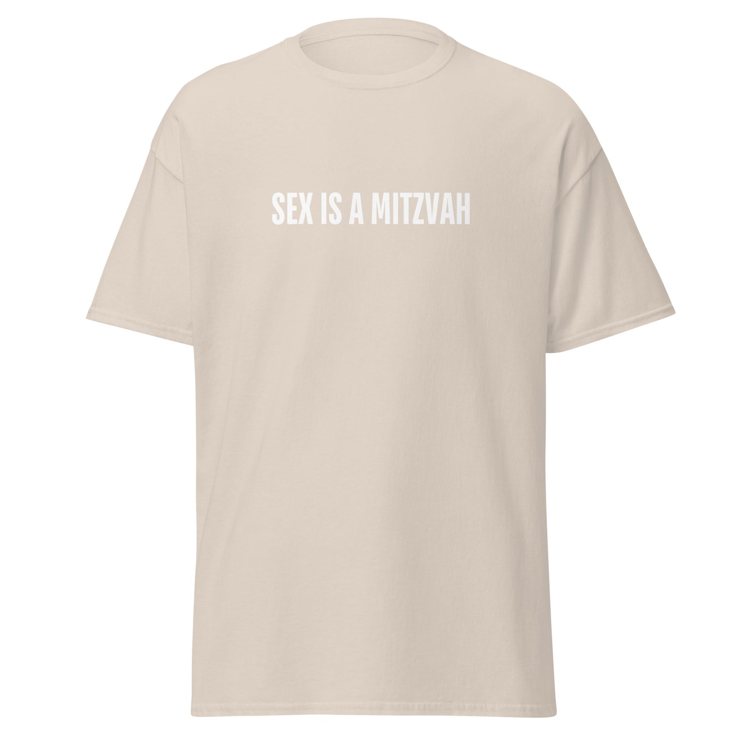Klassisches Unisex T-Shirt Sex is a Mitzwa, jüdischer Humor