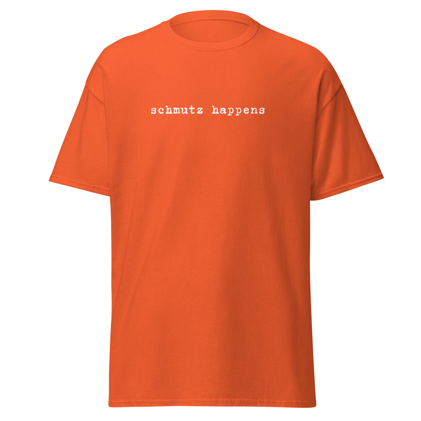 Klassisches Unisex T-Shirt Schmutz Happens, Jiddisch, lustige Sprüche, Jüdische Mode