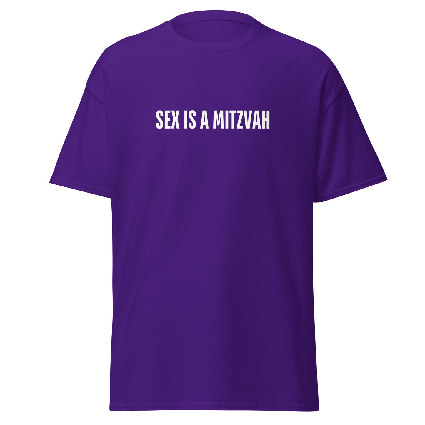 Klassisches Unisex T-Shirt Sex is a Mitzwa, jüdischer Humor