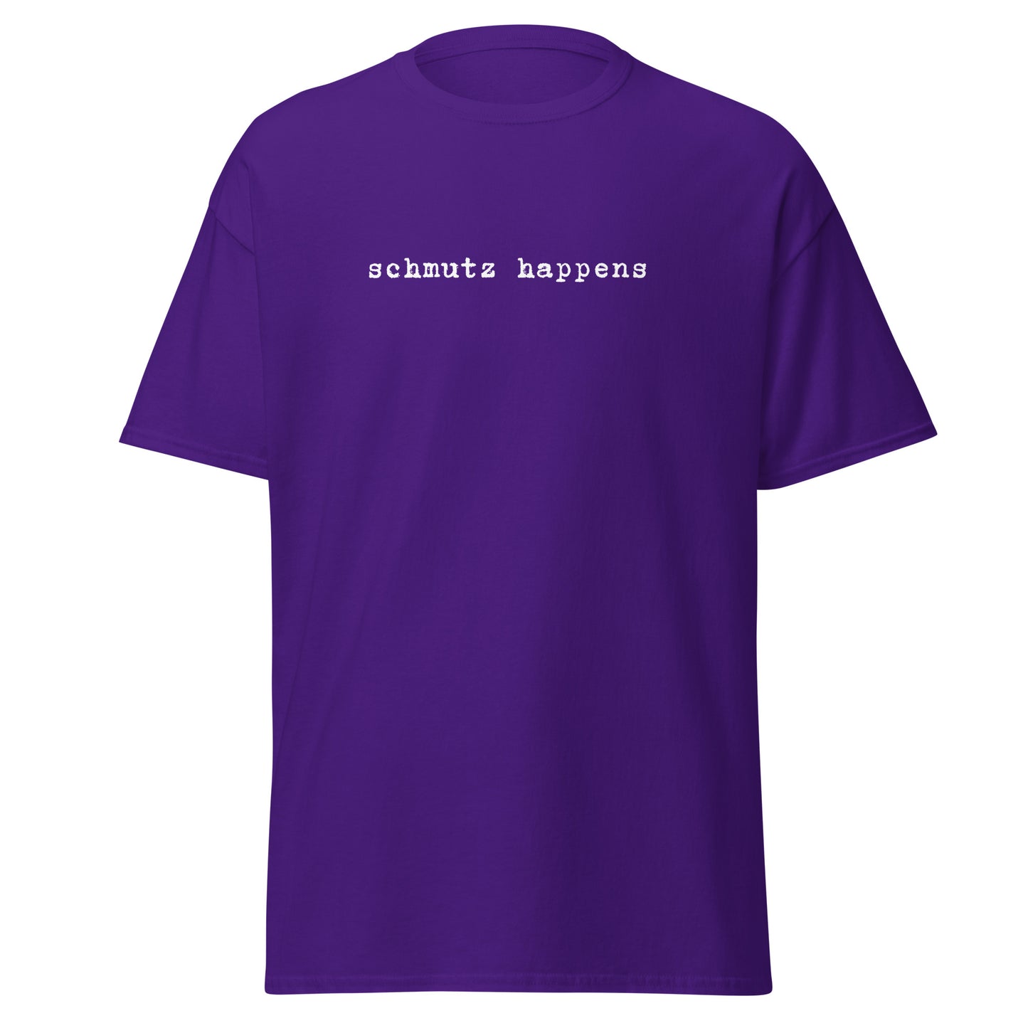 Klassisches Unisex T-Shirt Schmutz Happens, Jiddisch, lustige Sprüche, Jüdische Mode