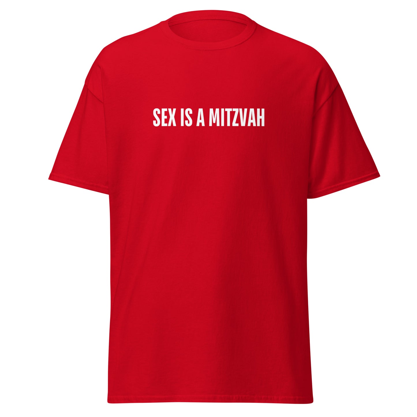 Klassisches Unisex T-Shirt Sex is a Mitzwa, jüdischer Humor