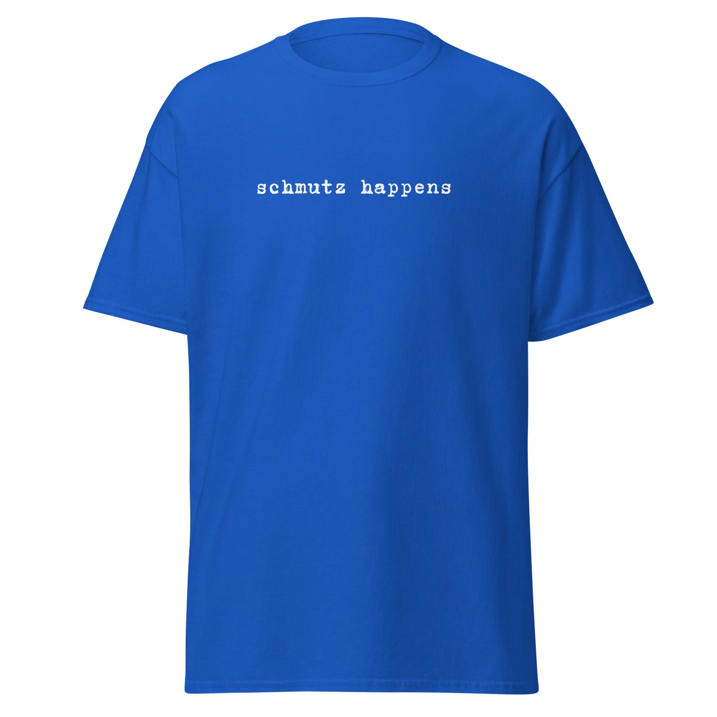 Klassisches Unisex T-Shirt Schmutz Happens, Jiddisch, lustige Sprüche, Jüdische Mode