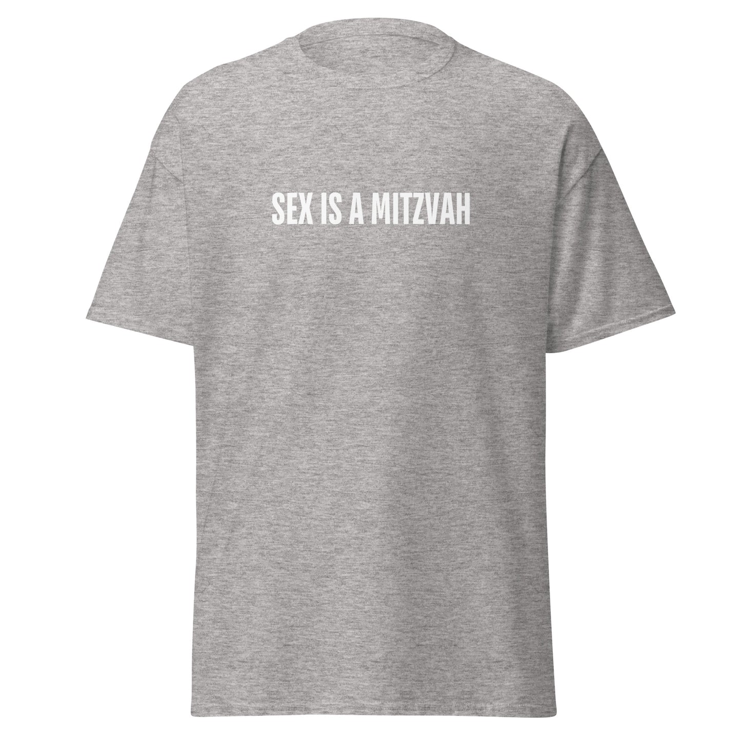 Klassisches Unisex T-Shirt Sex is a Mitzwa, jüdischer Humor