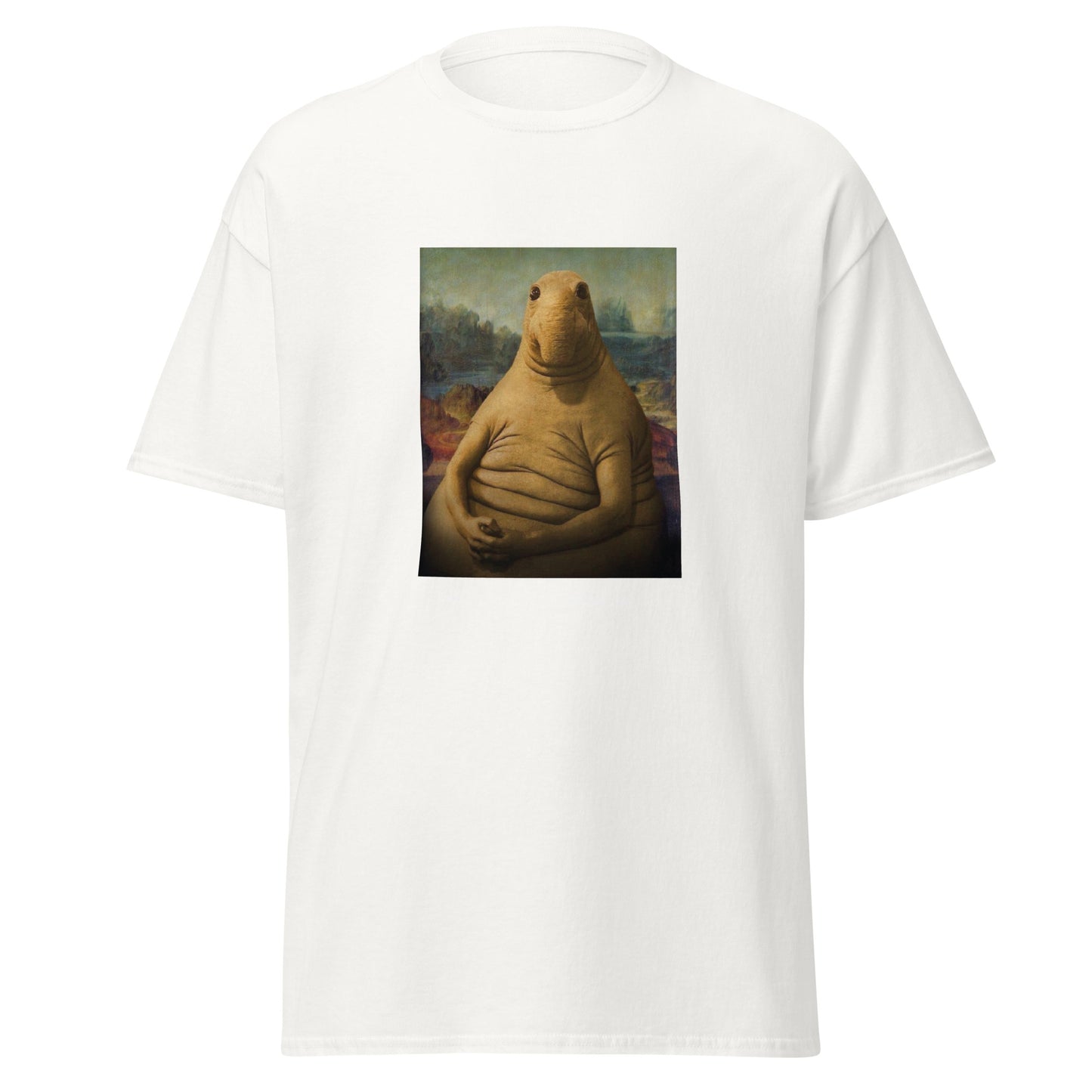 Klassisches Unisex T-Shirt Waiting for Mashiach, jüdischer Humor