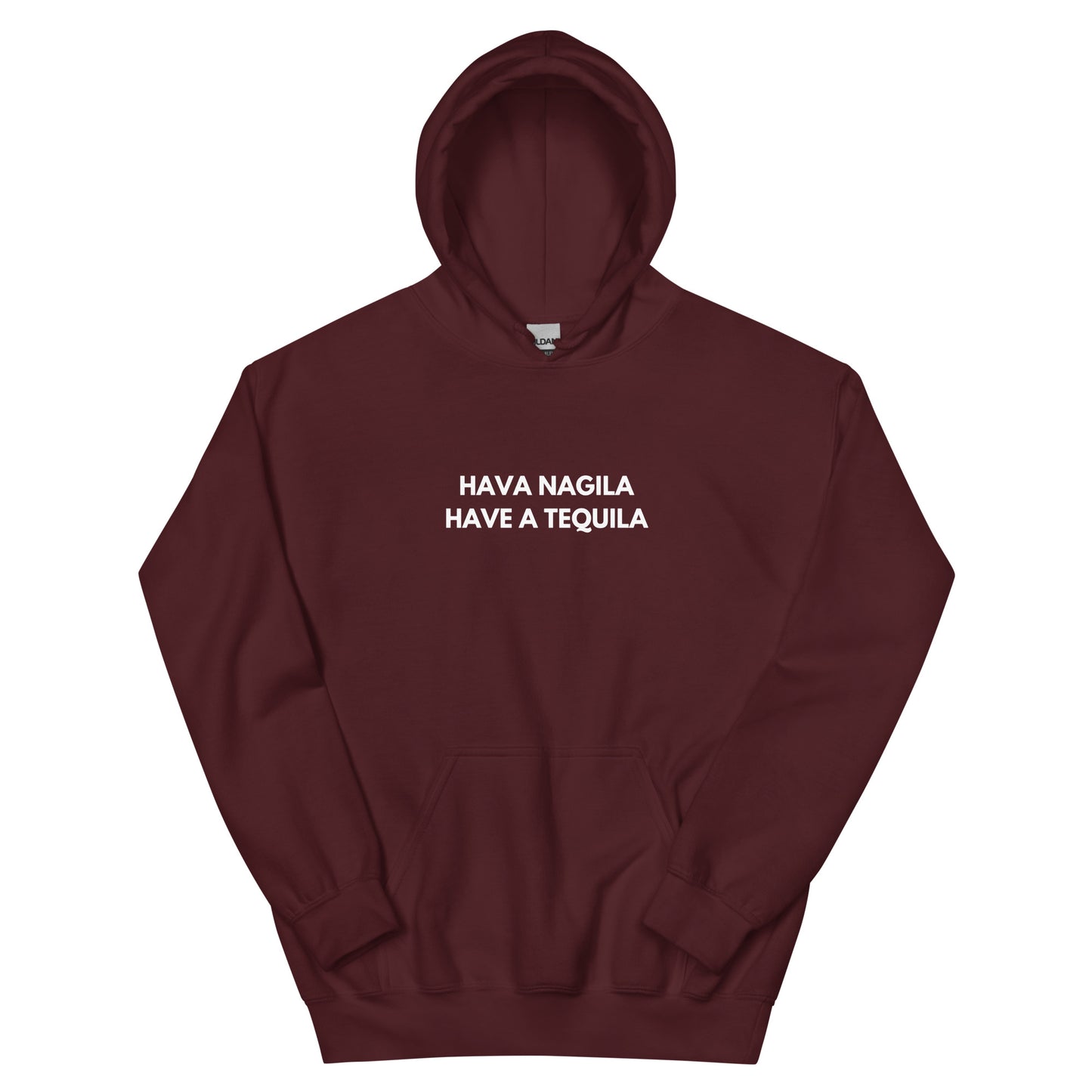 Unisex-Kapuzenpullover – 'Hava Nagila, Have a Tequilla' – Witziges Jüdisches Humor-Design für Feiern und Spaß
