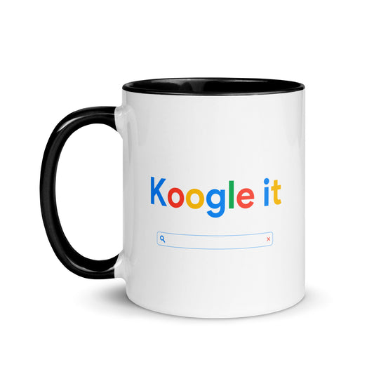 Tasse mit farbiger Innenseite "Koogle it"
