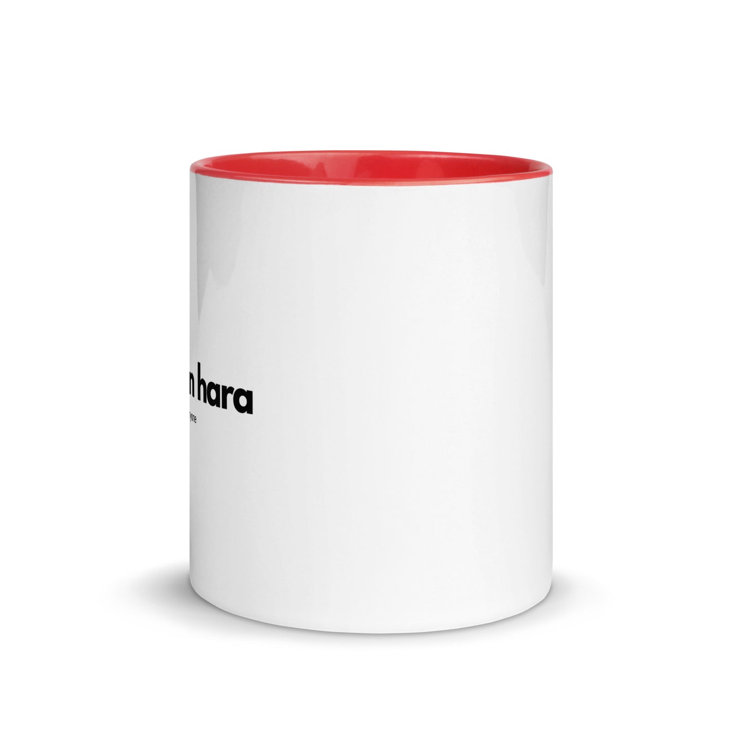 Tasse mit farbiger Innenseite "I love lashon hara"