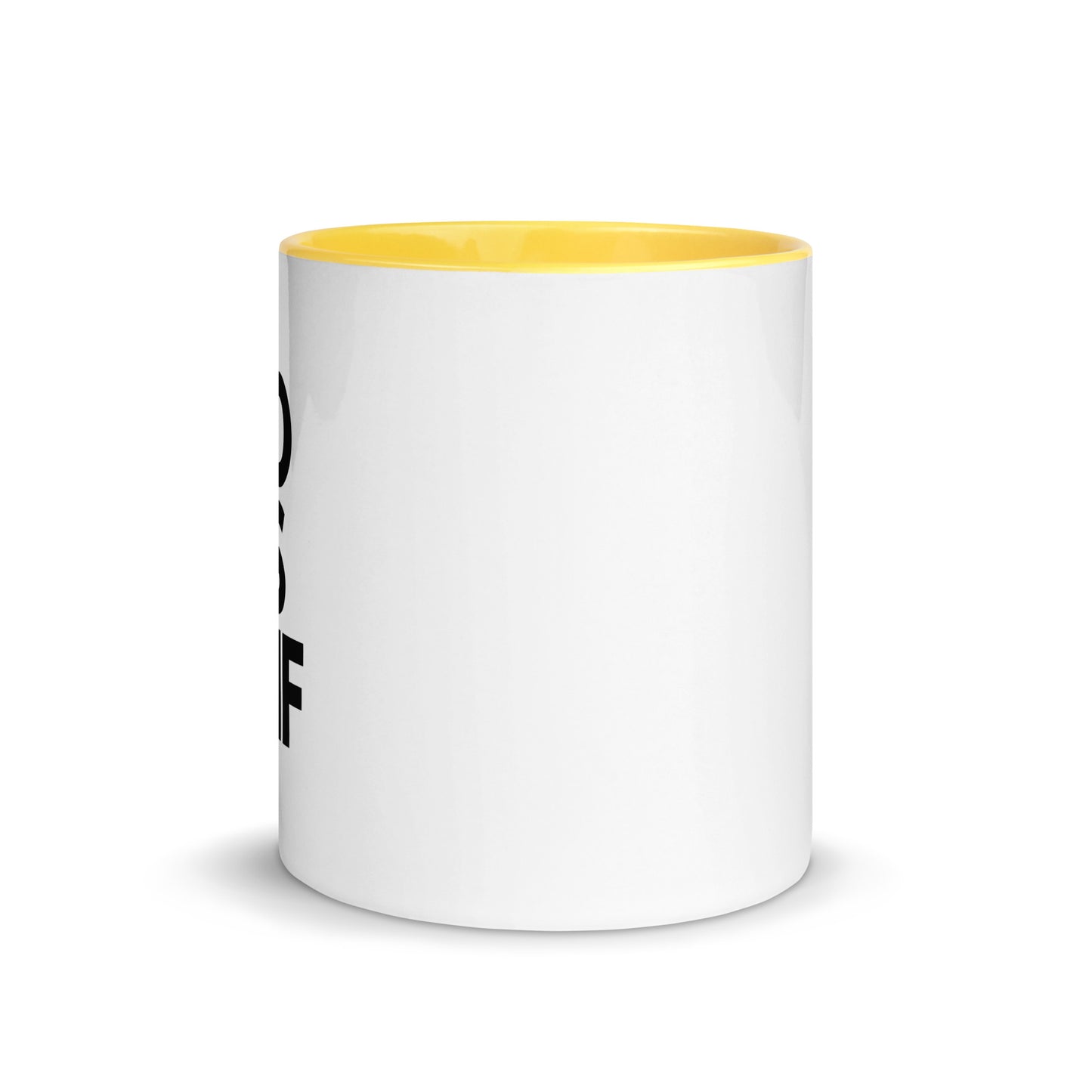 Tasse mit farbiger Innenseite "UNO, DOS, TREIF"