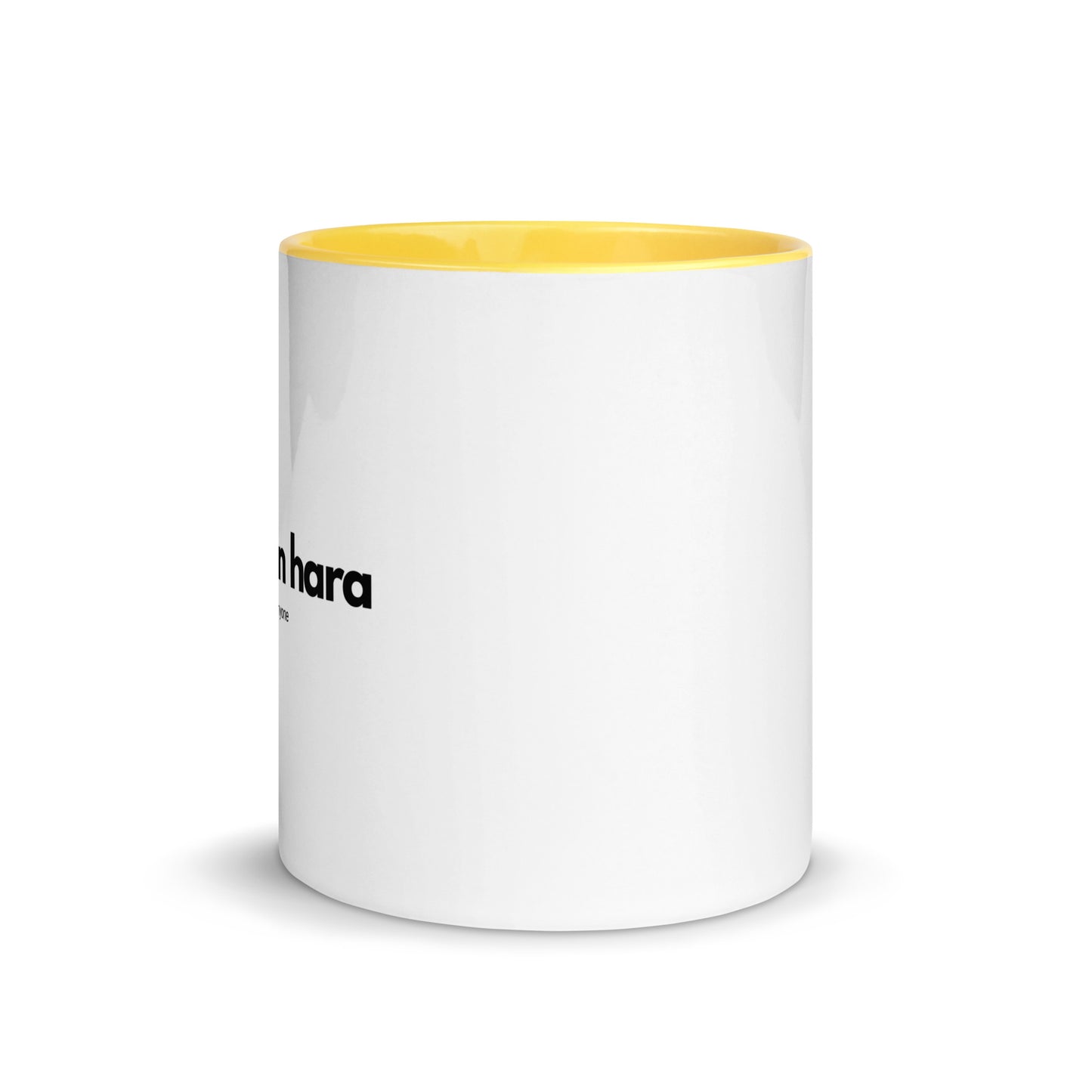 Tasse mit farbiger Innenseite "I love lashon hara"